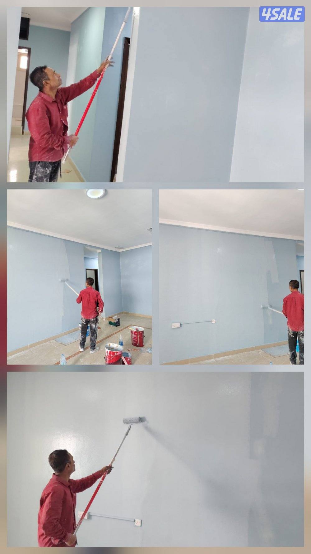 دهان داخلي وخارجي بدون رائحة، دهان ألواح الجبس، دهان الأبواب، إلخ1