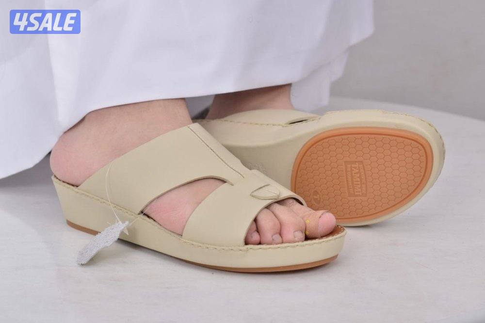 احذية تميمه جلد طبيعي مداس طبي عدم التعرق والتطبيع1