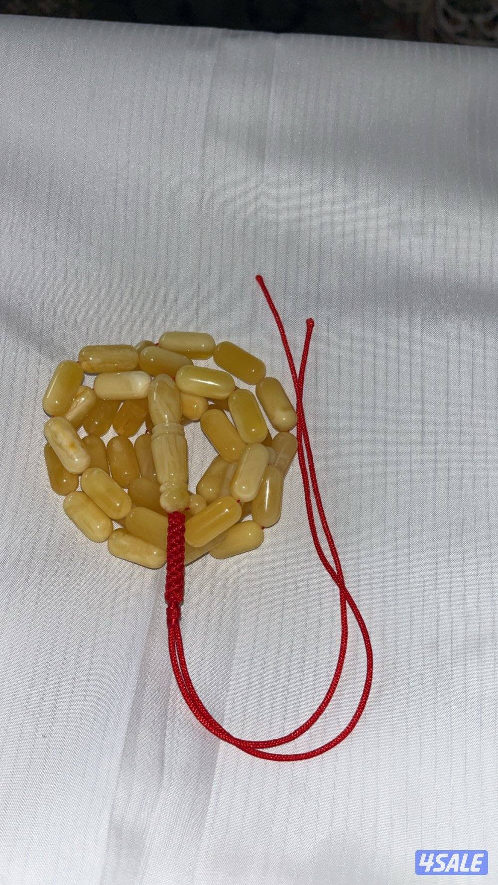 كهرب فرررز قيمر عسل ⚡️⚡️📿🍯٤٠غرام ⚖️الطول ٨.٥العرض ١٨ ملي🗜️ ٤١ خرزة 📿📿2