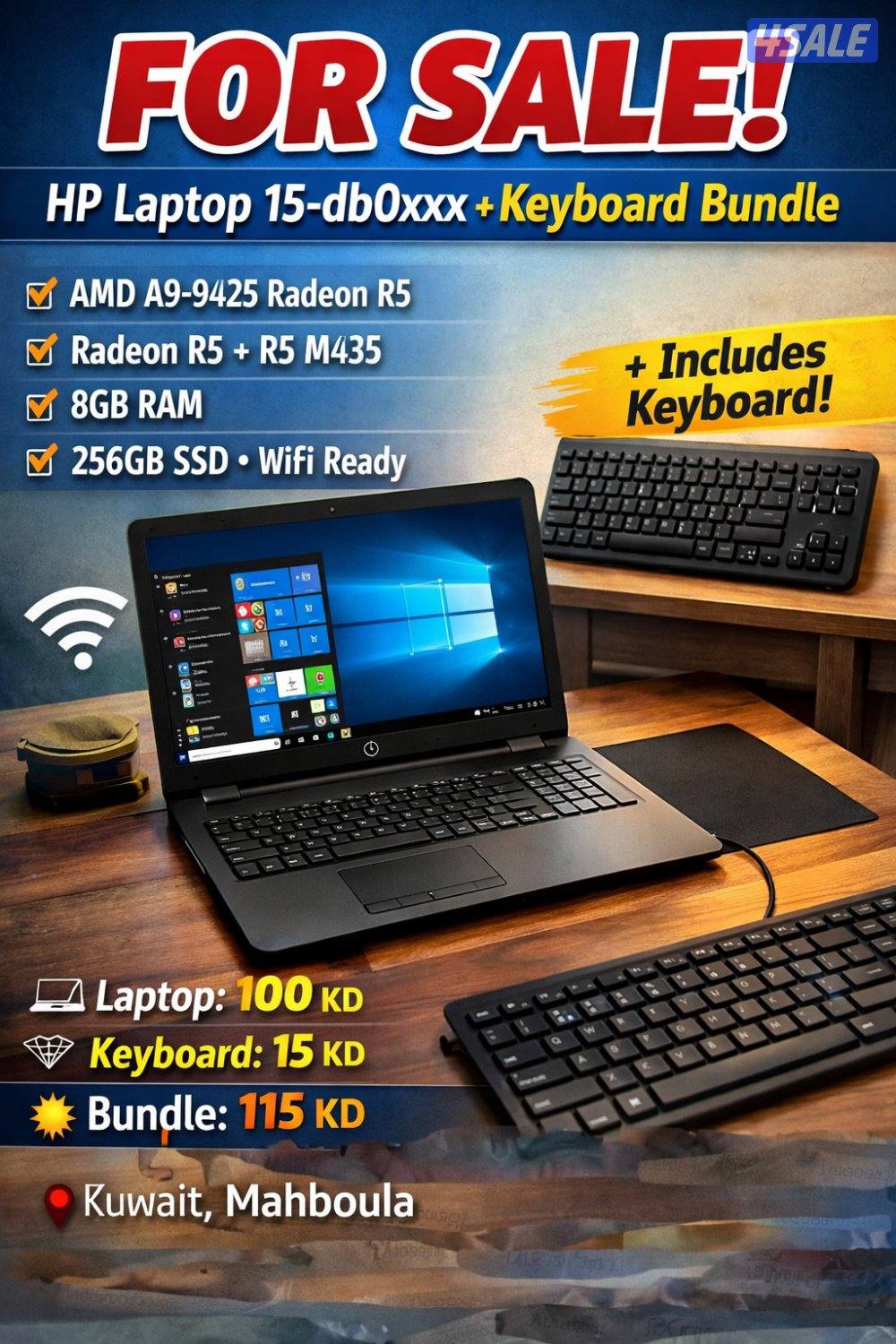 HP Laptop 15 cheap with bundle0