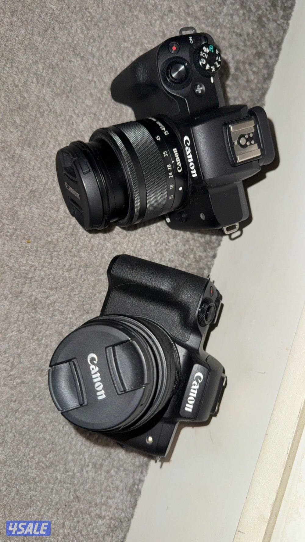 2 camera = Cannon m50 mark2 ,,,, dji ozmo pocket 1 , cannon 700d2