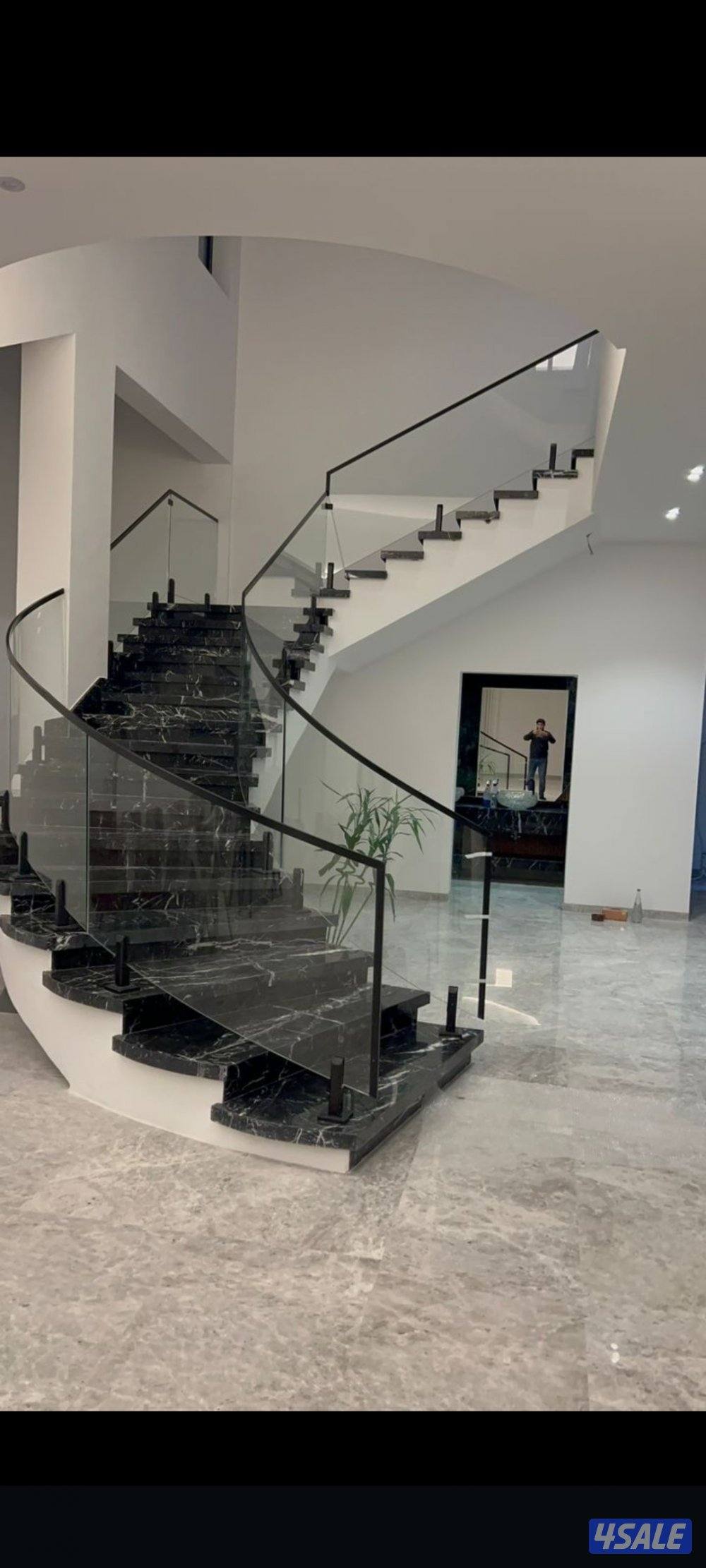 فني زجاج ومرايات ـ دربزين ـ شاور بوكس ـ  واجهات زجاج ـ ديوانيات ـ0