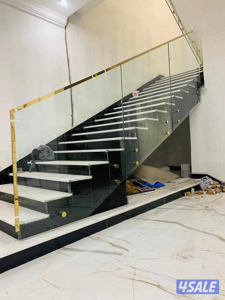 فني زجاج ومرايات ـ دربزين ـ شاور بوكس ـ  واجهات زجاج ـ ديوانيات ـ6