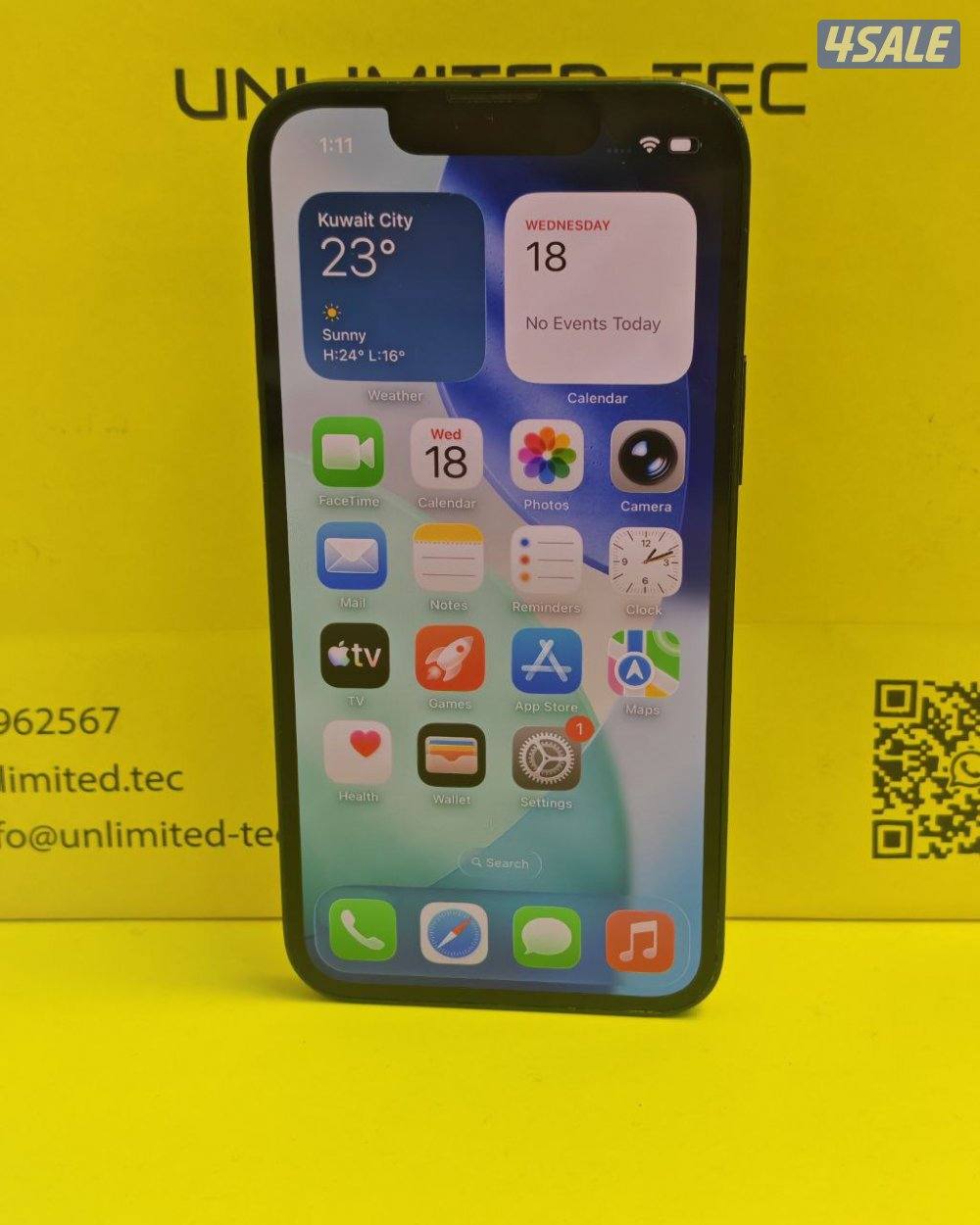 ايفون 13 ميني – 128 جيجا – أخضر بطارية 78% مستعمل كالجديد3