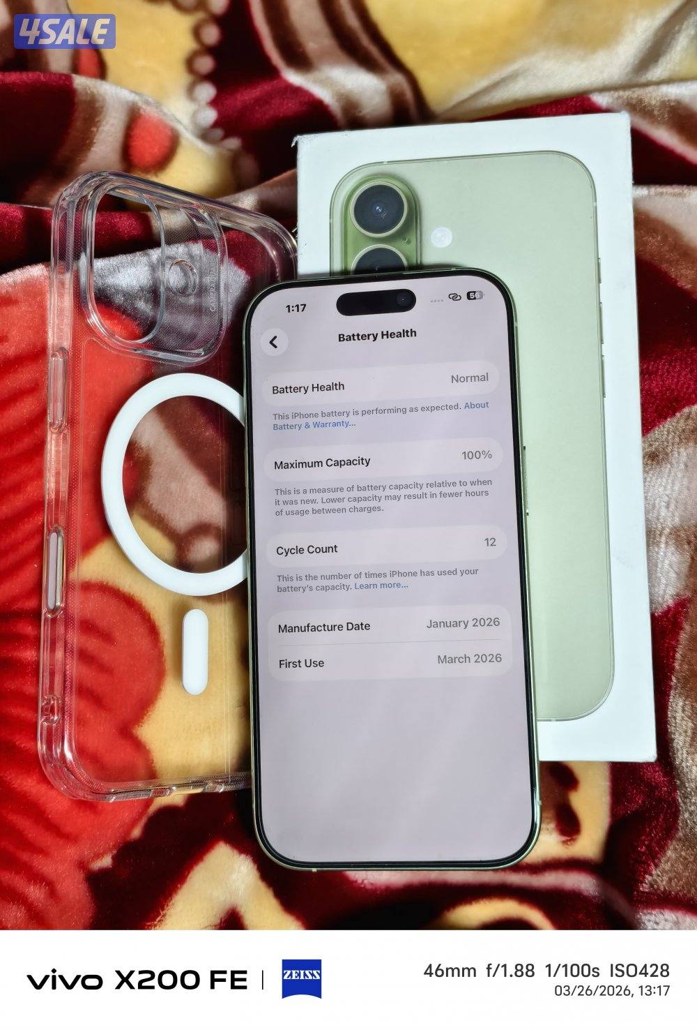 iPhone 17 (256GB) – 1 Week Used2