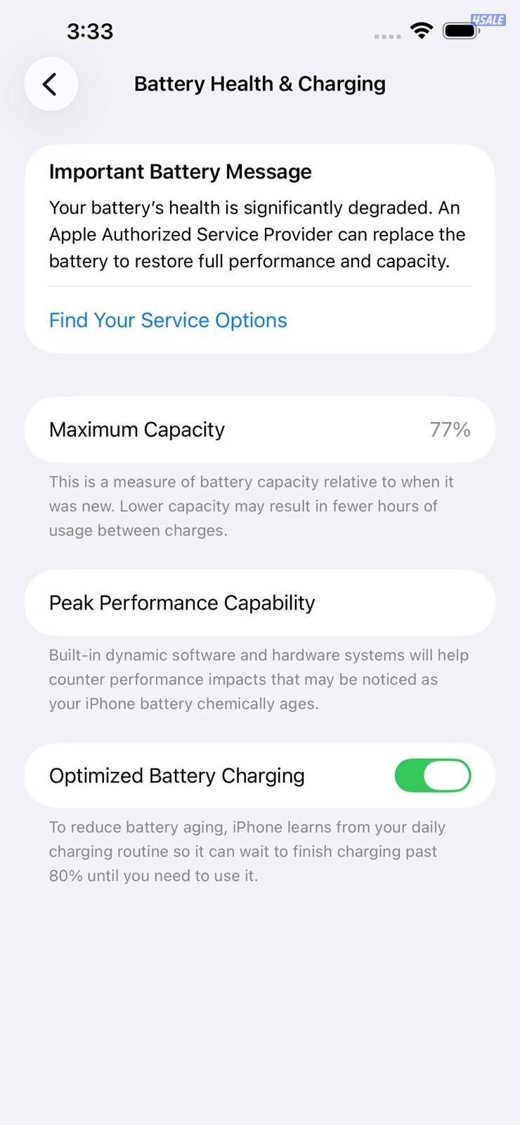 ايفون 13 برو ماكس – 256 جيجا – أزرق بطارية 77% مستعمل12