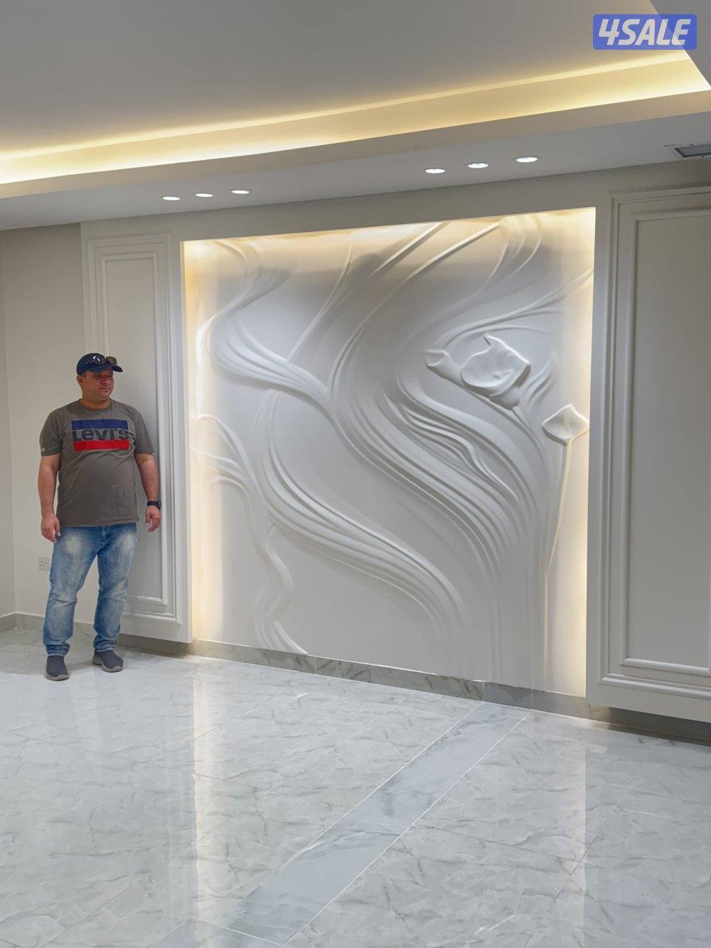 ديكورات خشبيه/ ديكورات جبس / خلفيات تليفزيون / ورق جدران / اصباغ0