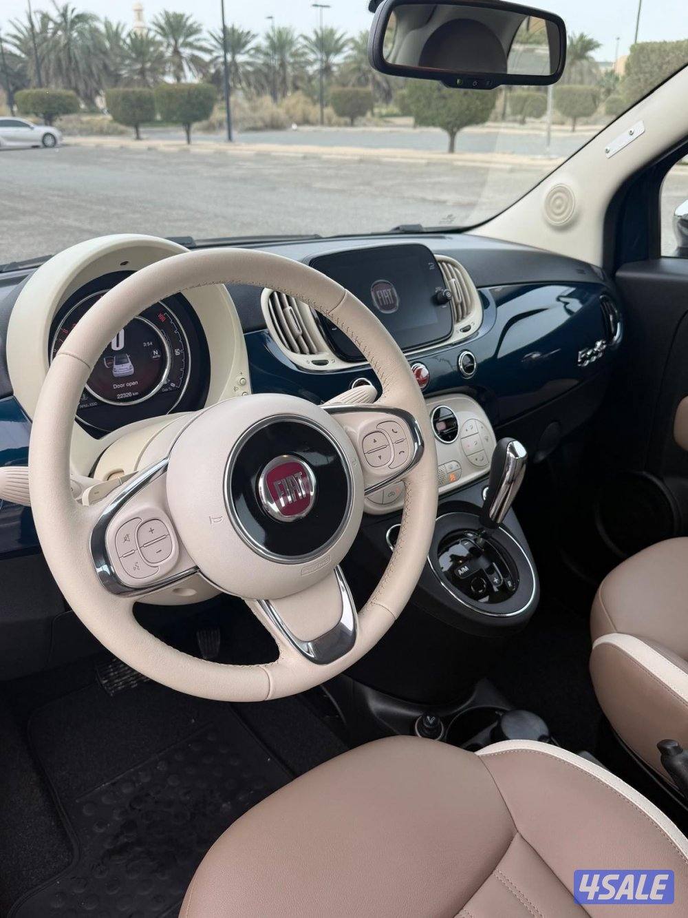للبيع فيات 500c موديل 2019 ماشي 22الف سيرفس وكاله (تماتيك ) (كشف)2