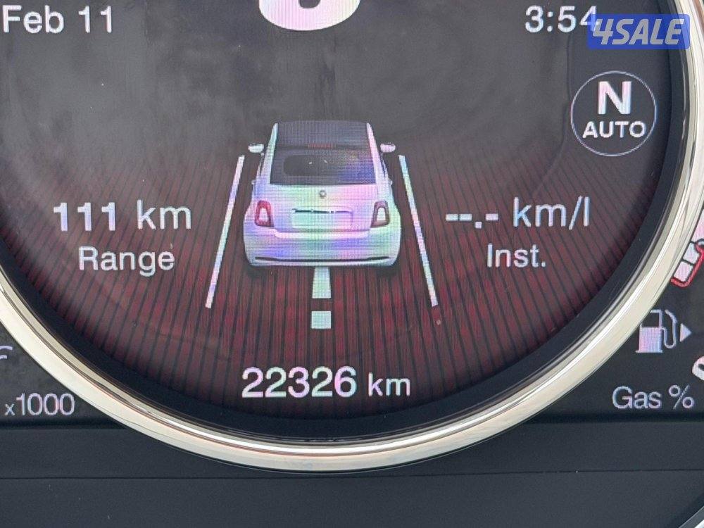 للبيع فيات 500c موديل 2019 ماشي 22الف سيرفس وكاله (تماتيك ) (كشف)4