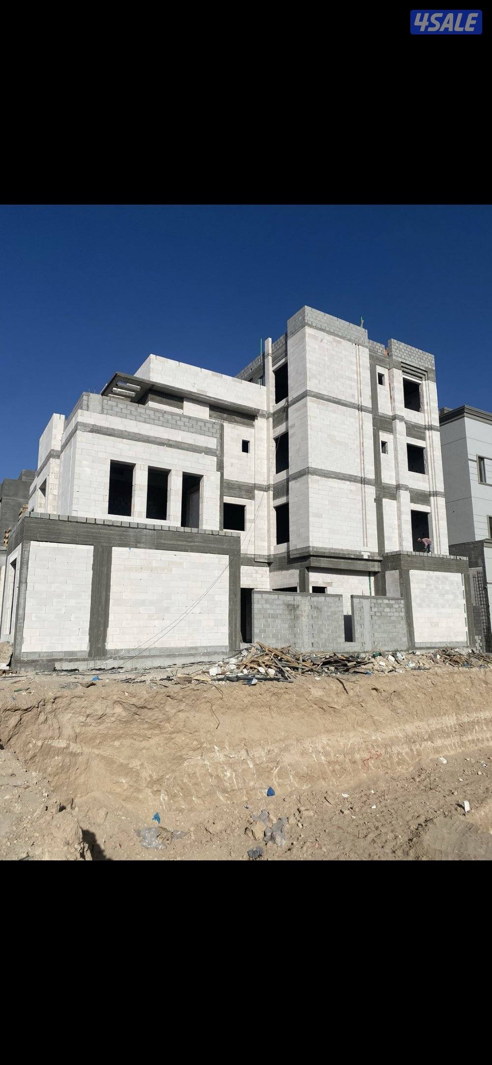 مقاول  هيكل أسود بناء قسائم  ترميم ، تكسر اضافه ادوار وتوسعه مع رفع ان6