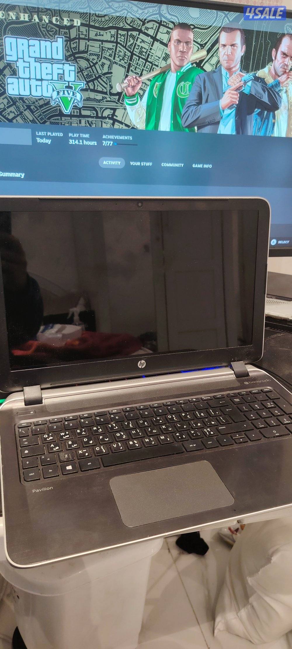 500 SSD core i7 hp Pavilion with original charger0