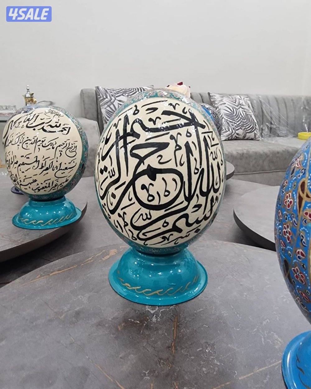 بيض نعام مرسوم عليه16