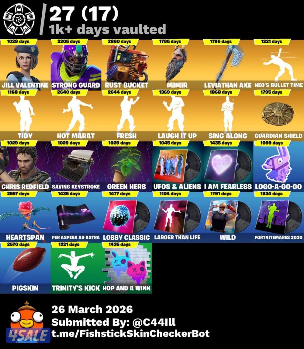 حساب فورت سيزون الثالث كامل 250+ سكن آكس كريتوس وحزم نادره3