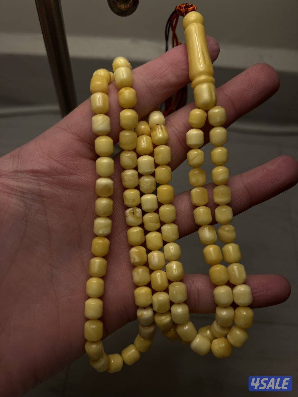 مسباح كهرب تربل سوبر ناعم زبده بالإيد قالب لونه قصه مطلوبه 🩵📿1