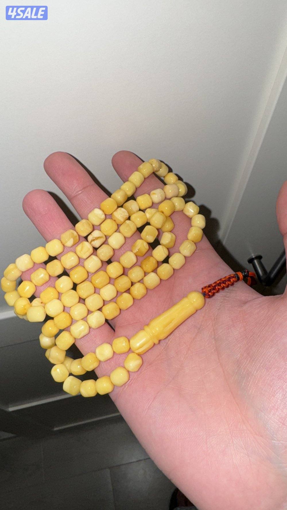 مسباح كهرب تربل سوبر ناعم زبده بالإيد قالب لونه قصه مطلوبه 🩵📿4