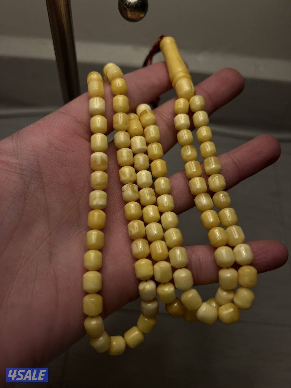 مسباح كهرب تربل سوبر ناعم زبده بالإيد قالب لونه قصه مطلوبه 🩵📿6