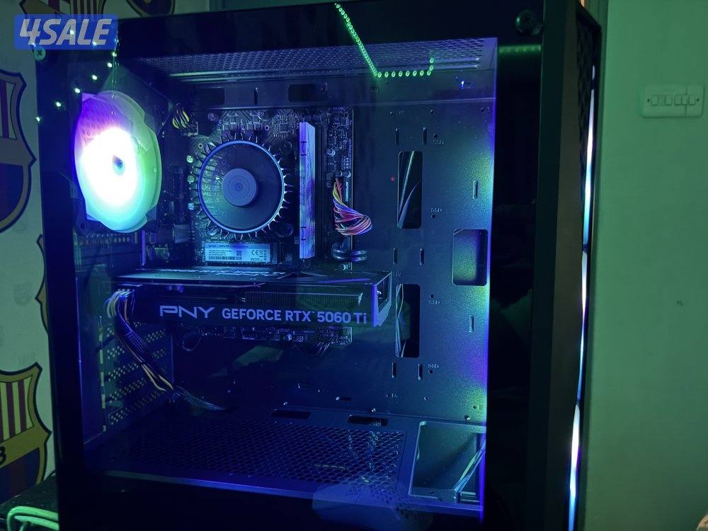 للبيع بي سي بكرتونته يديد RTX 5060ti3