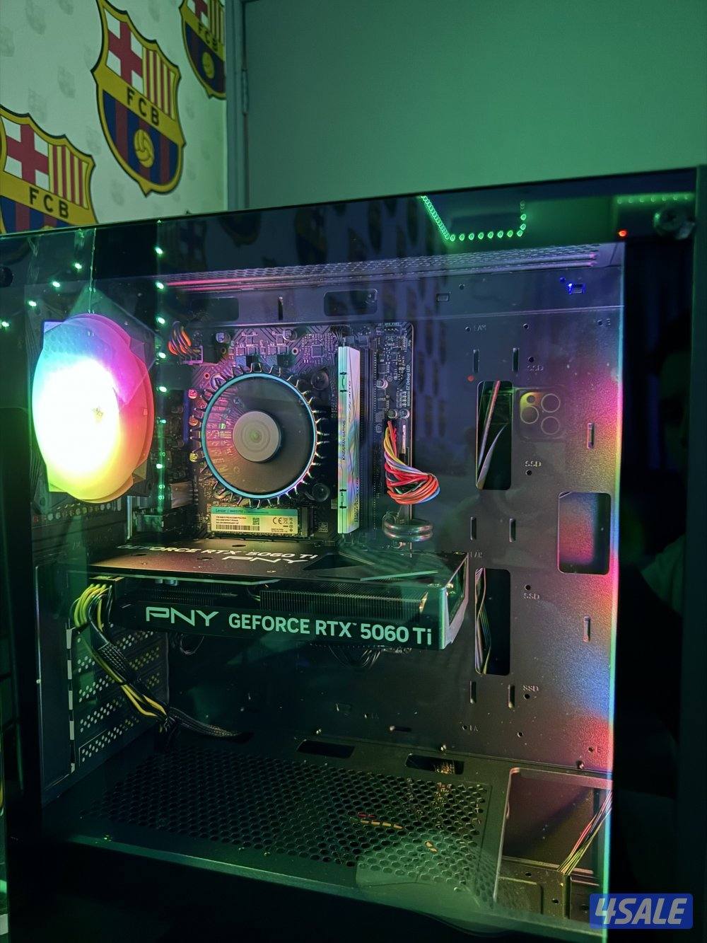 للبيع بي سي بكرتونته يديد RTX 5060ti4