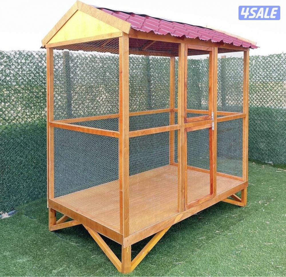 كوخ دواجن خشبي للحدايق المنزلية والمزارع 🛖🪵7