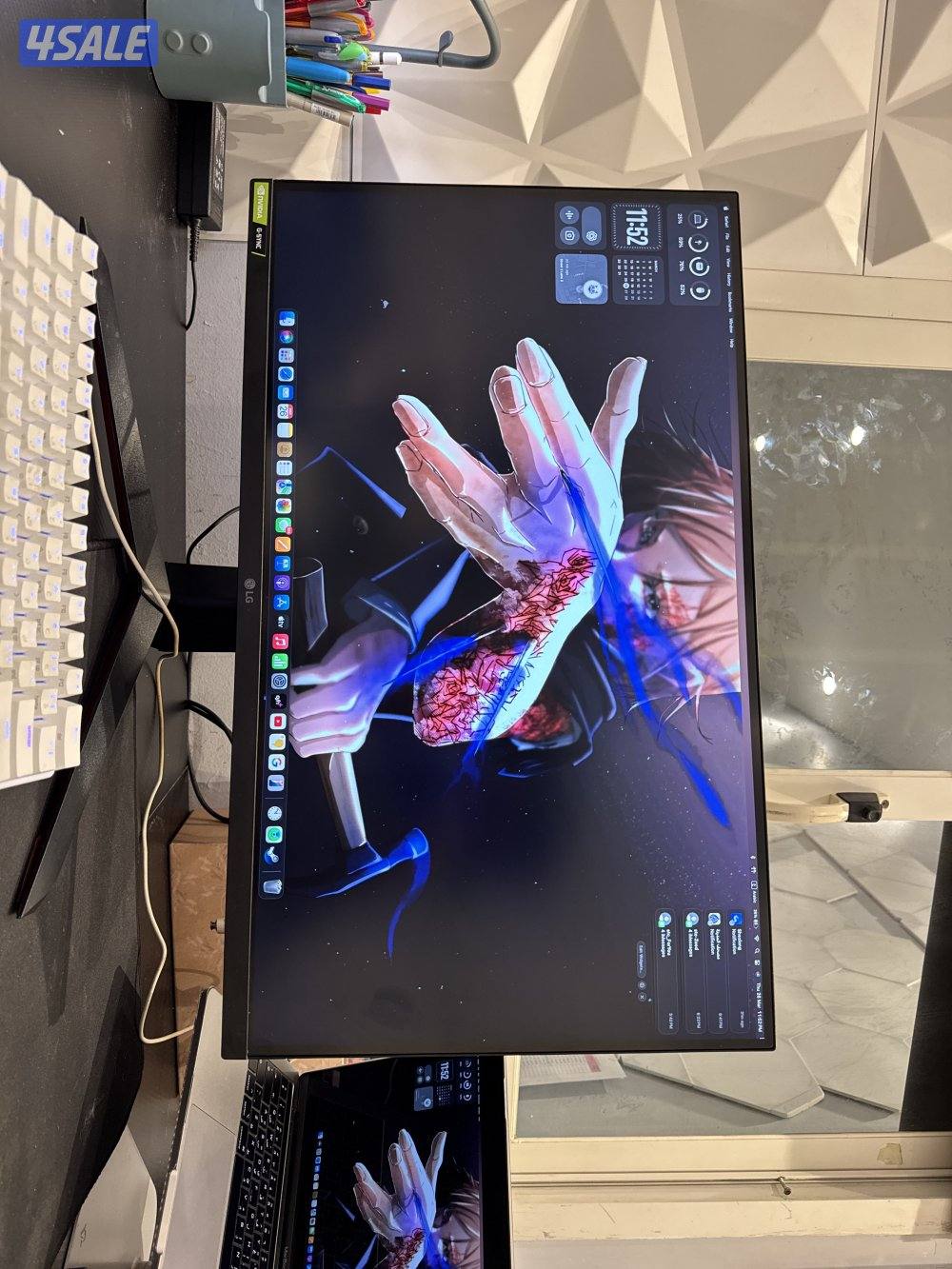 (اول واحد رح انقص له 10)LG UltraGear 144hz 4k 27  inch1