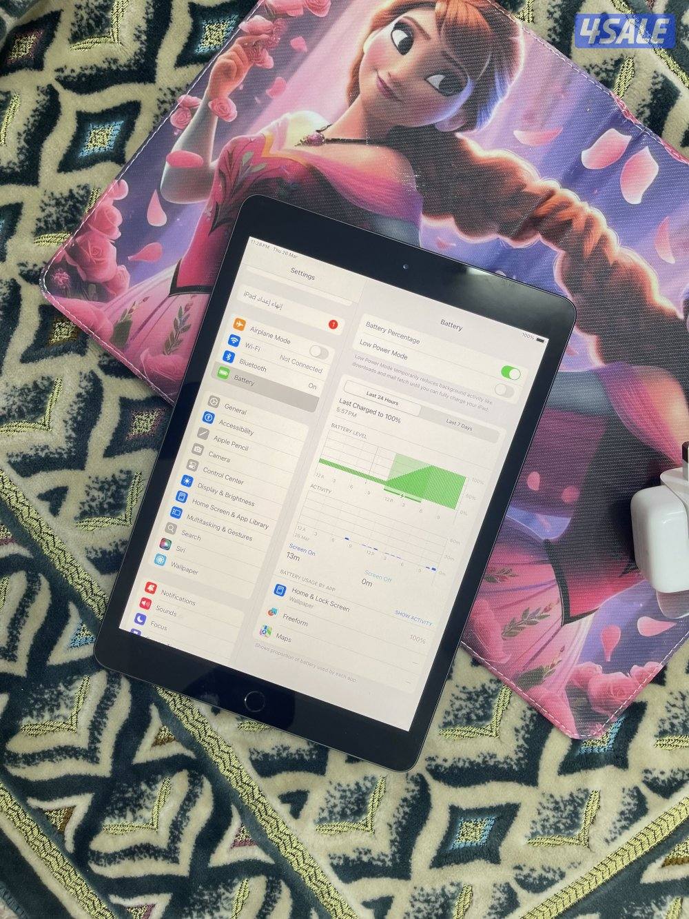 ايباد ابل 7 السابع 32 قيقا بطارية 97 مع الاغراض نظيف حيل1