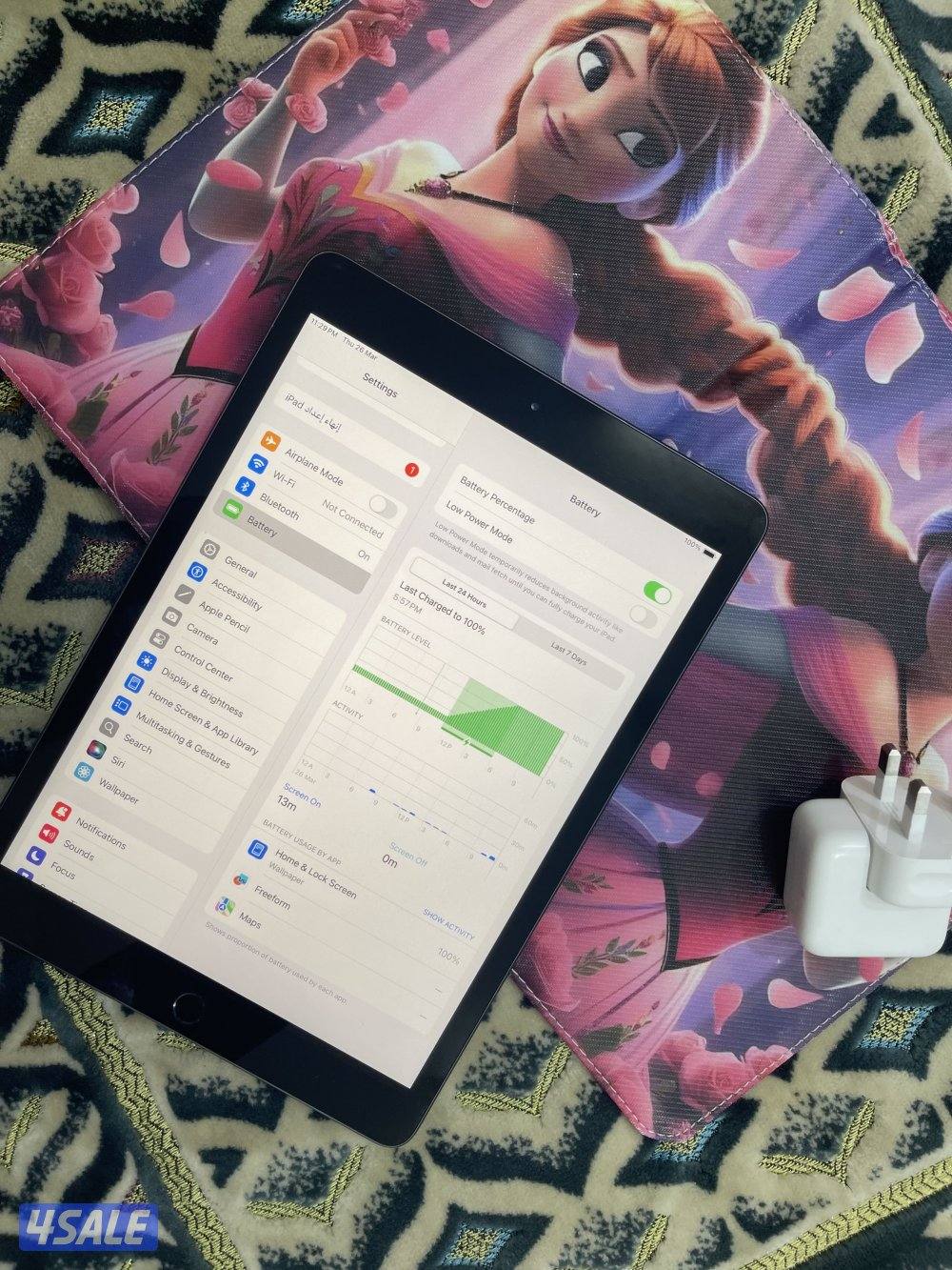 ايباد ابل 7 السابع 32 قيقا بطارية 97 مع الاغراض نظيف حيل4