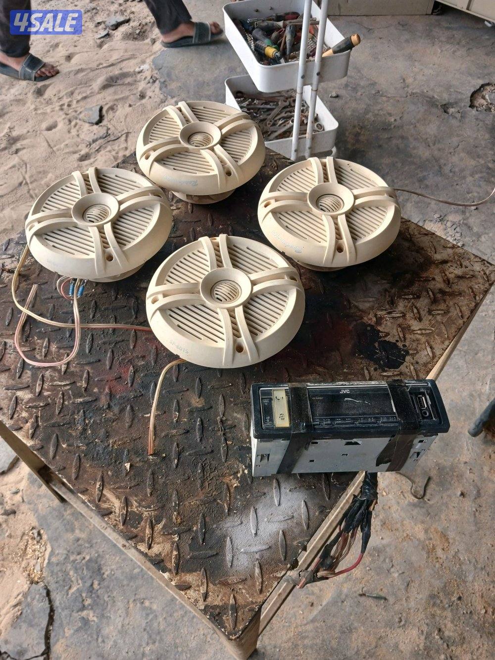 كنترول ياماها ١٤٠ مع ماكينة كامله قطع غيار وتانكي وسماعات وكرسي للطراد2