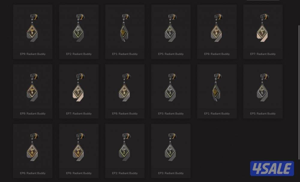 فالورانت ريدنت اغلب الاكتات Valorant Radiant Pro0