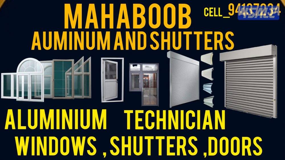 Aluminum rolling shutter and windows doors repair and installed2
