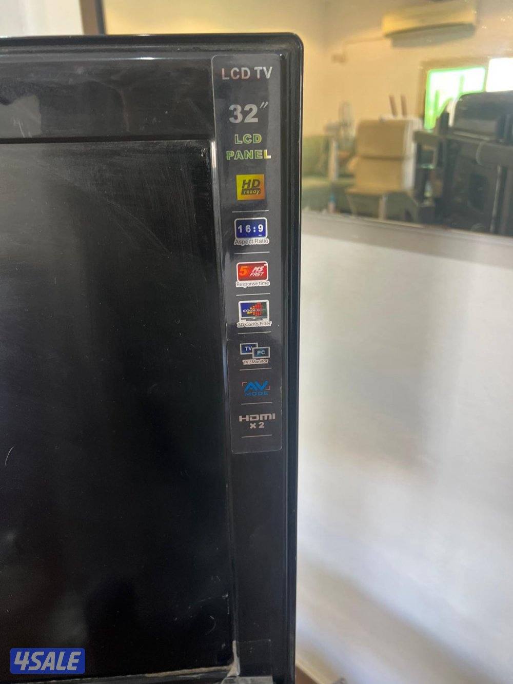 للبيع تلفزيون ٣٢ بوصه بحاله طيبه مع الاستاند والطاوله والريسيفرب٣٥0