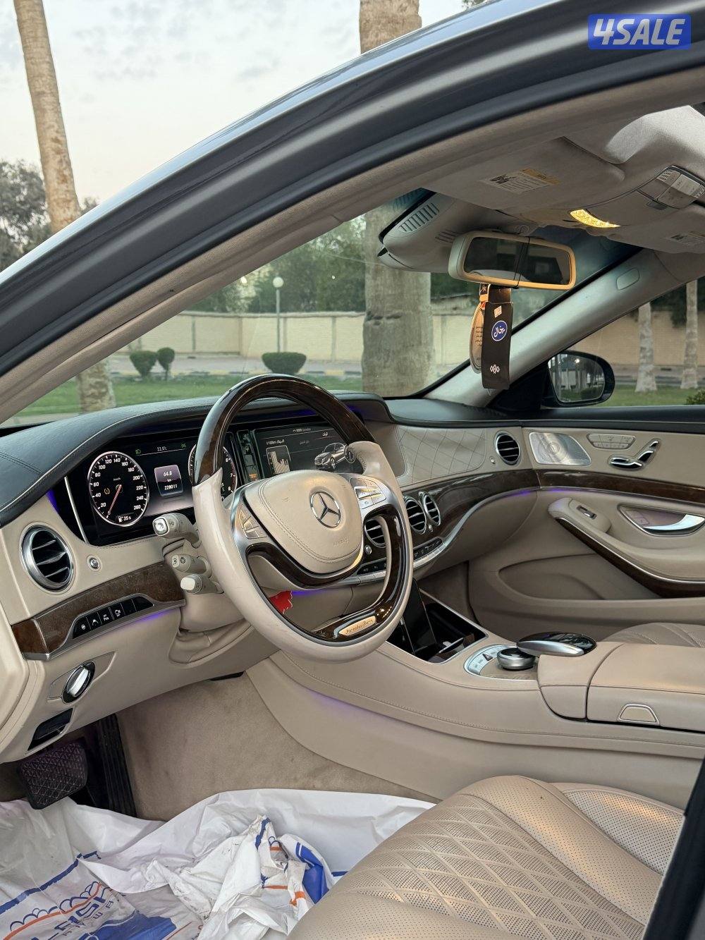 للبيع مرسيدس S550 موديل 2015 عداد 2309