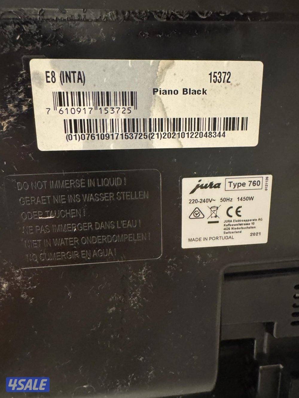 للبيع ماكينة قهوة jura مستعملة  بحالة ممتازة1