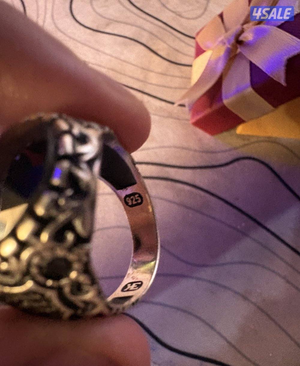 خاتم فضه اصلي بالسعر الي تبيه1