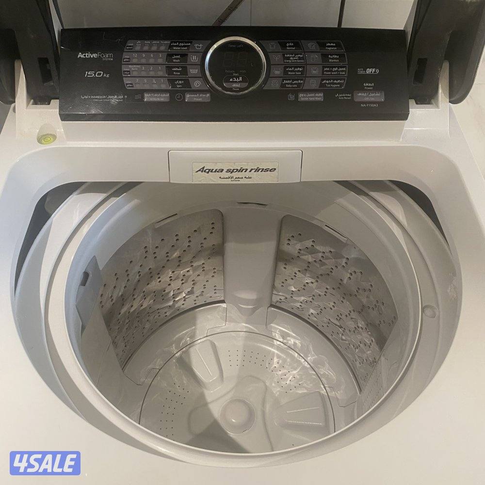 للبيع غسالة باناسونيك 15kgسقف علوي 10 برامج .2