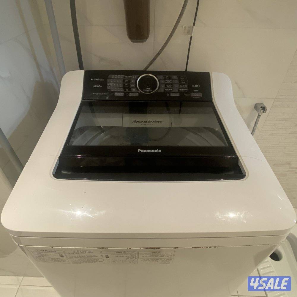 للبيع غسالة باناسونيك 15kgسقف علوي 10 برامج .0
