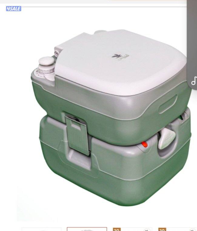 مرحاض للرحلات جديد وثلاجه متنقله0