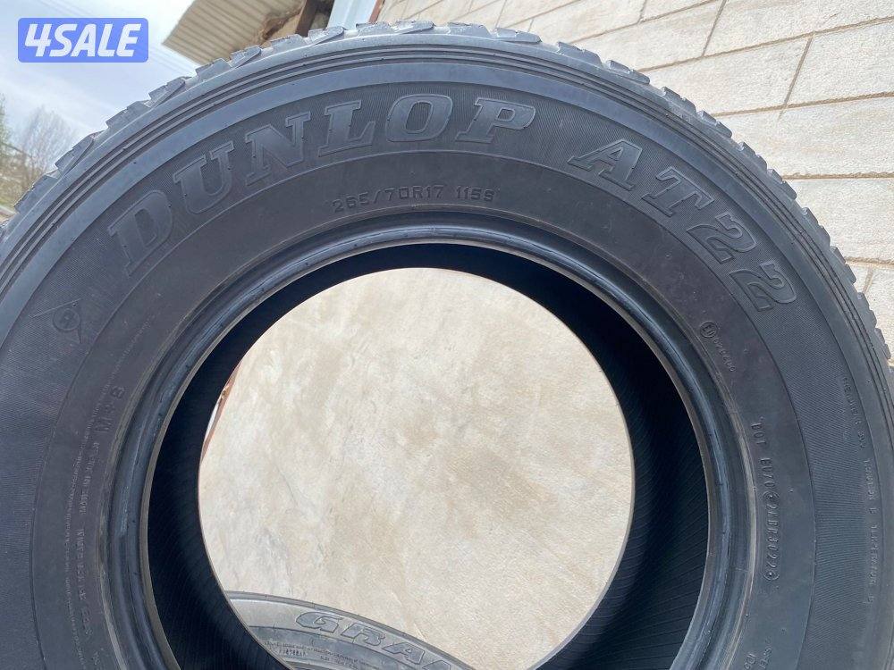 لبيع طقم  تواير مستعملة عدد5ماركة دالوب 17/70/265صنع 20221