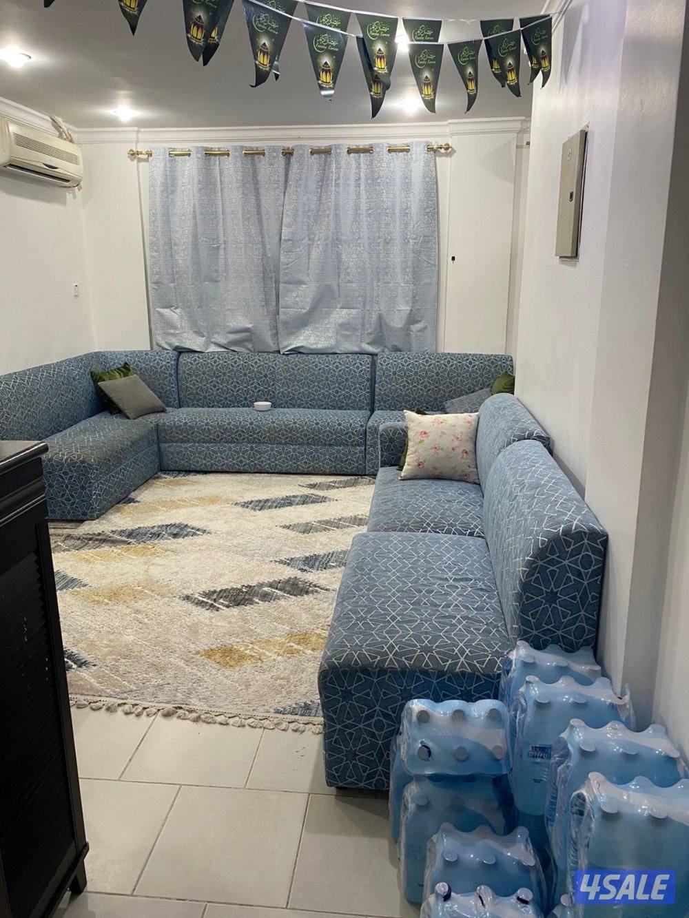 شقة غرفتين وصاله ومطبخ فندقي وحمامين مفروشه2
