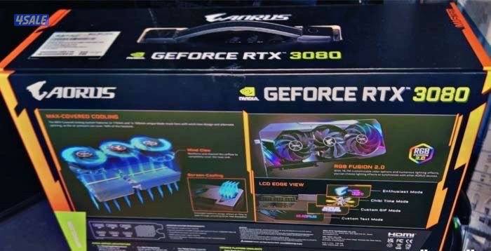 سيت اب كامل  RTX 3080 12GB + كل كراتين القطع وياه و عليه كفاله البي سي7