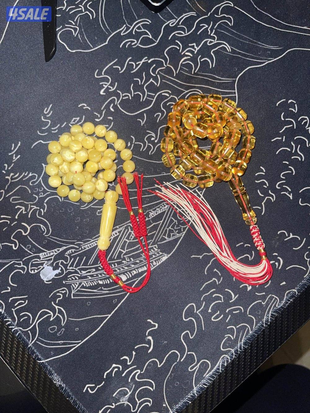 مستكه الماني شفاف 53خرزه وتراب كهرب 55 خرزه 9-9 ملي1