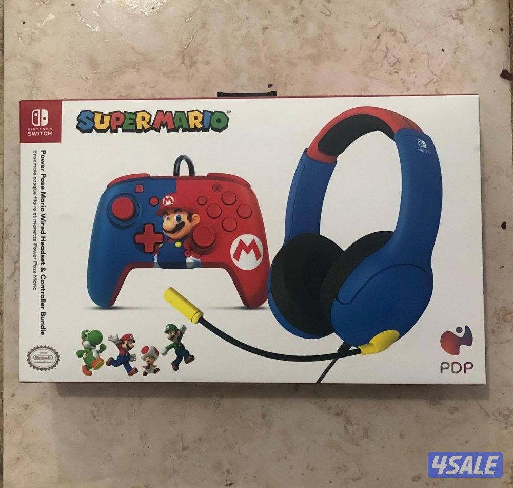 بوكس يدة وسماعة ماريو جدد بكرتون0