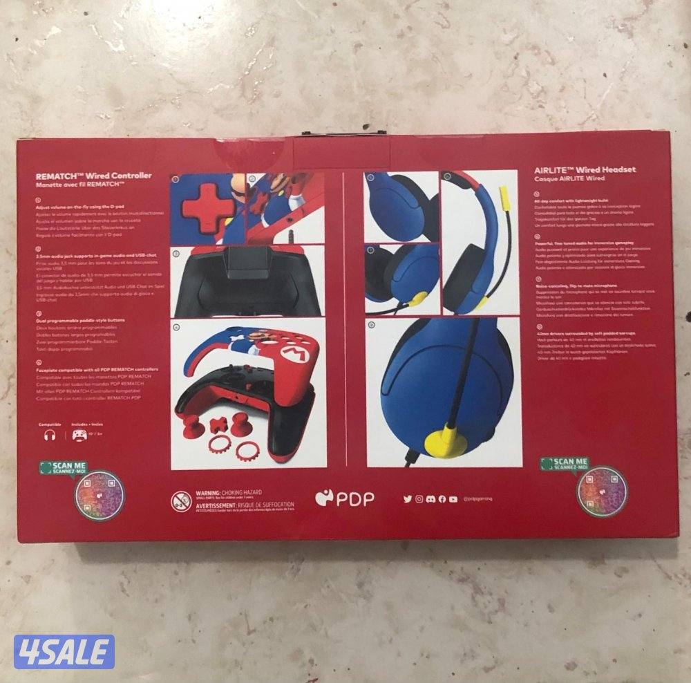 بوكس يدة وسماعة ماريو جدد بكرتون1