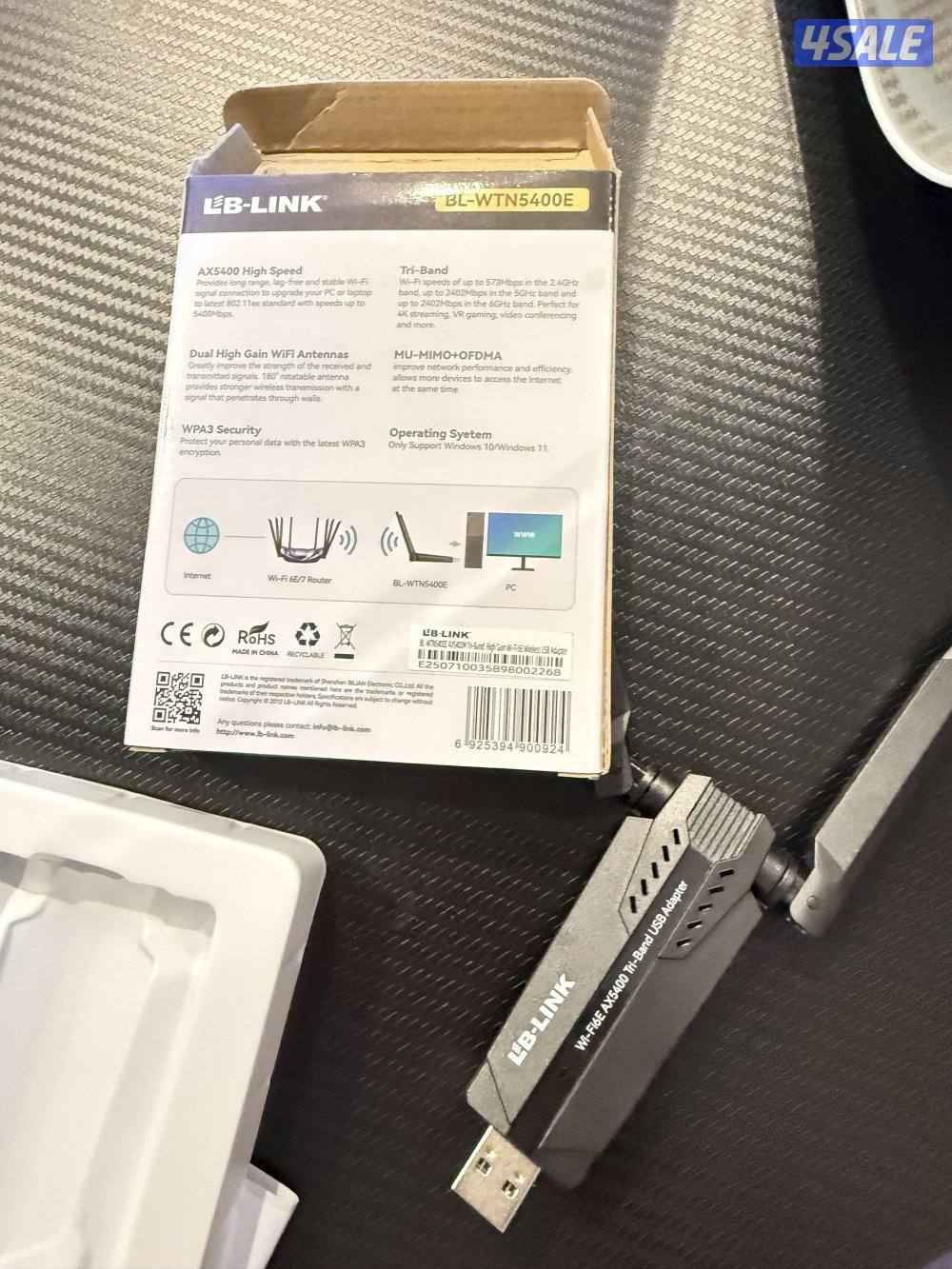 Wifi adapter with antenna Ax5400M high speed 2.4G+5G+6G3