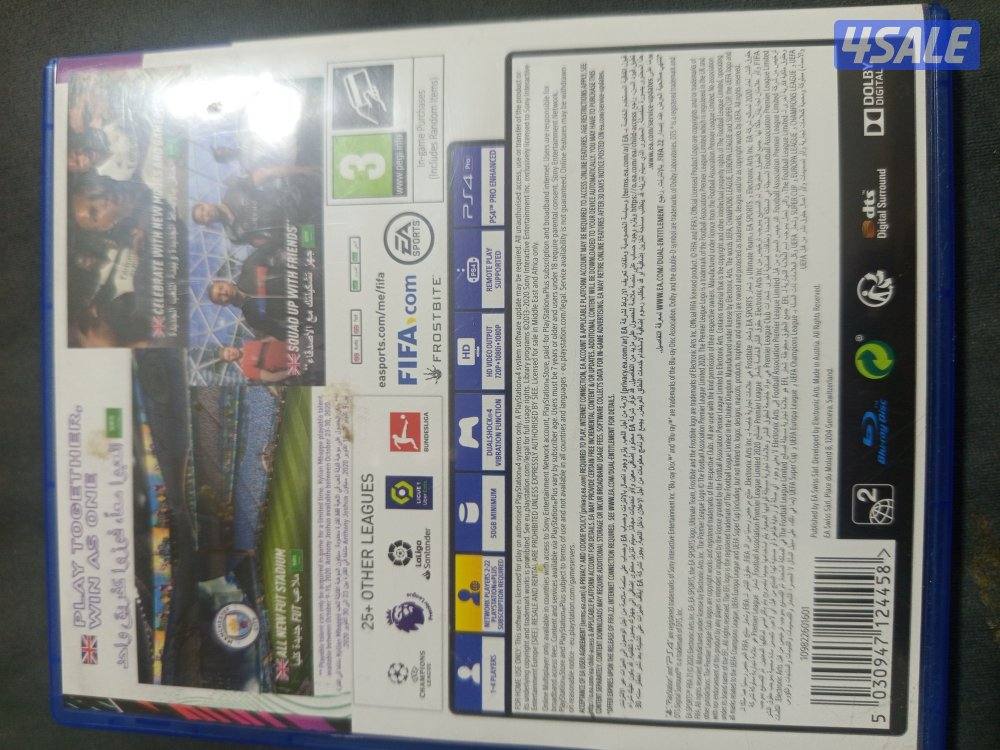 للبيع فيفا 21 (FIFA 21) PS4 مستعمل بحالة الوكالة - شغال 100%1