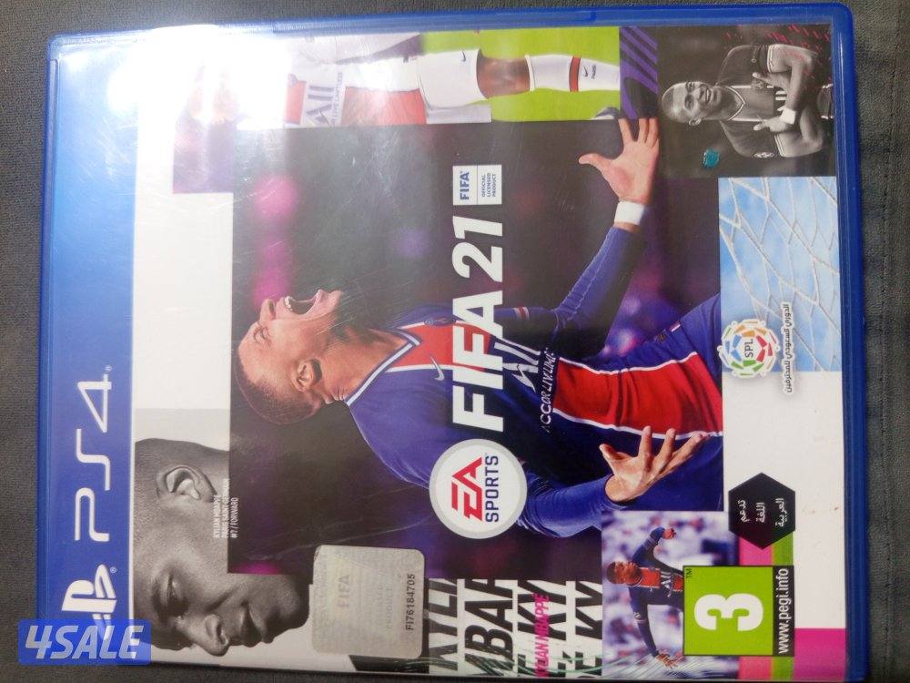 للبيع فيفا 21 (FIFA 21) PS4 مستعمل بحالة الوكالة - شغال 100%0