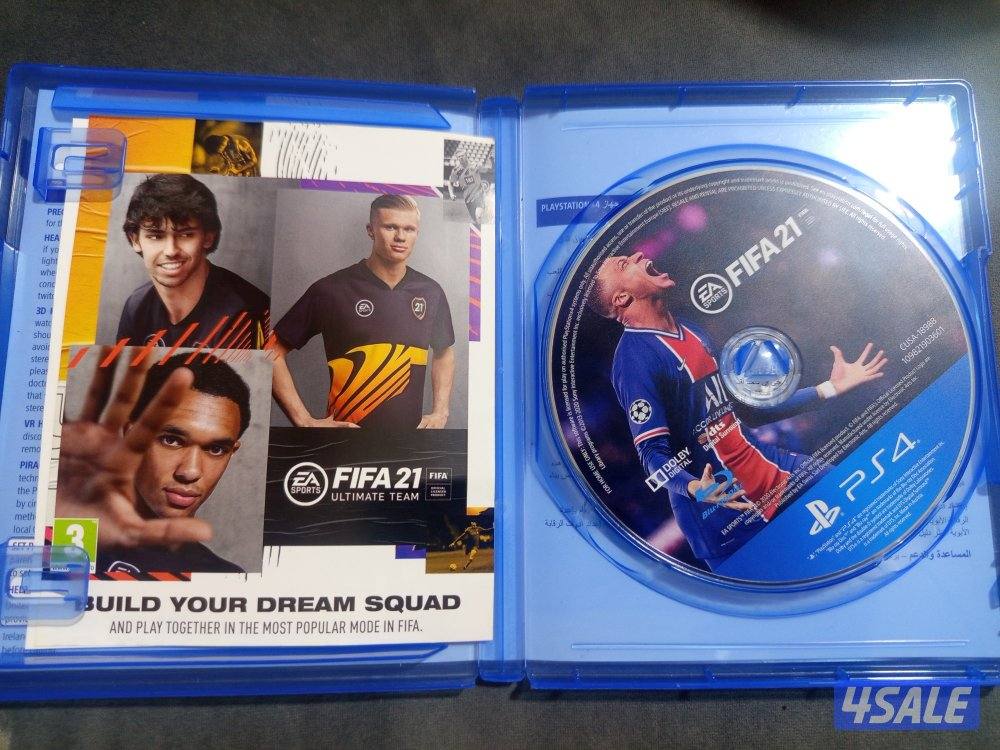 للبيع فيفا 21 (FIFA 21) PS4 مستعمل بحالة الوكالة - شغال 100%2