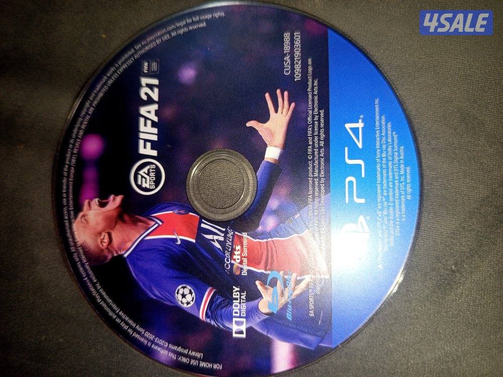 للبيع فيفا 21 (FIFA 21) PS4 مستعمل بحالة الوكالة - شغال 100%3