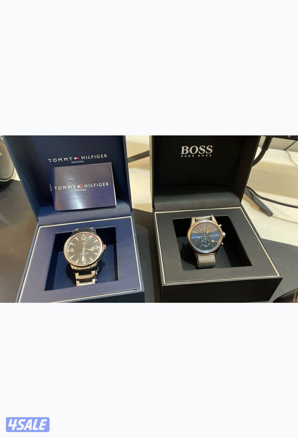 ساعة Tommy Hilfiger السعر 25 وساعة Boss  Hugo السعر 45 قابل للمساومة0