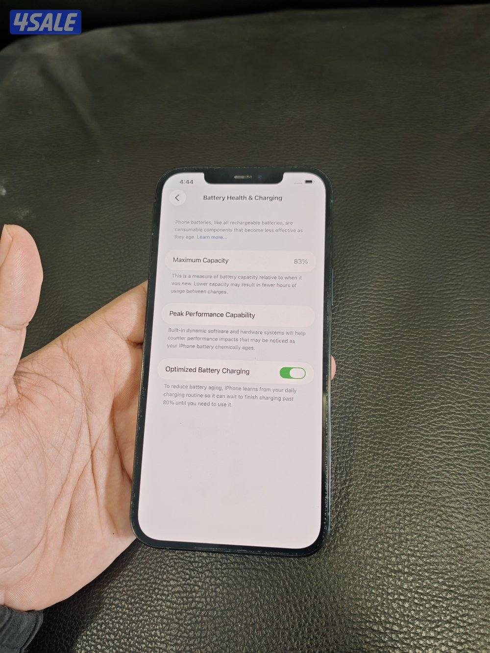 IPhone 12 pro max 256 GB battery 834