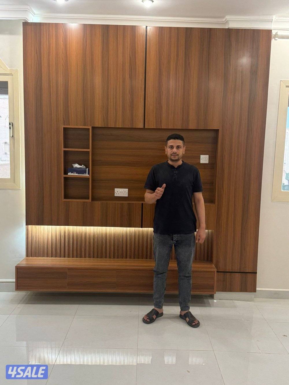 ديكورات وأصباغ الكويت 🇰🇼 صالات استقبال/ كنسول /تفصيل غرف نوم / وجار10